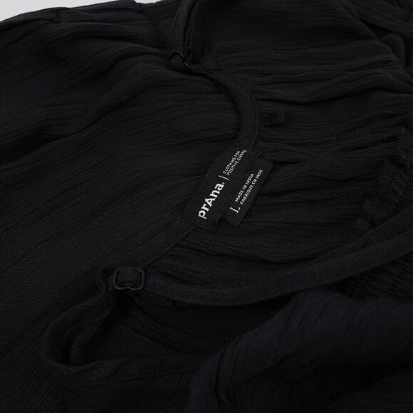 prAna Fernie Wide Leg Jumpsuit Black - Size Large - Picture 6 of 8